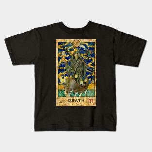 Death. Major Arcana Tarot Card. Kids T-Shirt